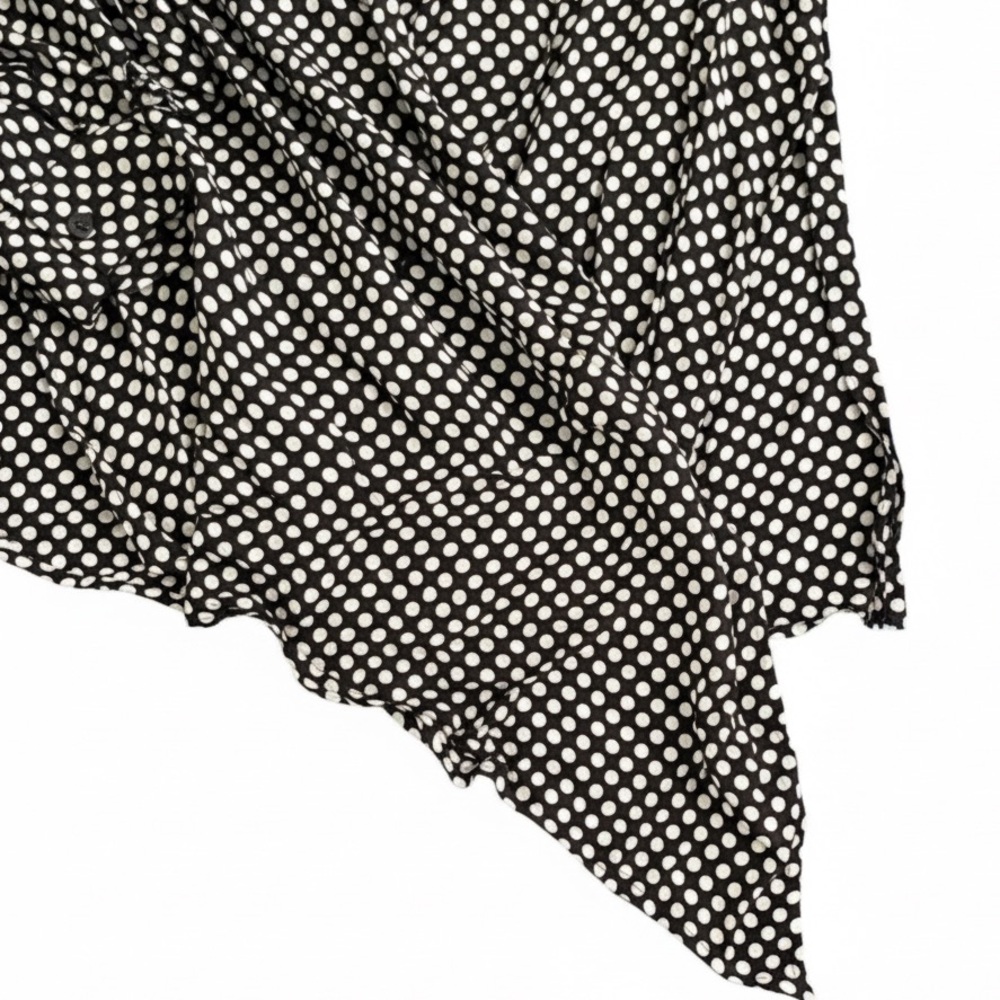 44# Zara Polka Dots Geometric/Assimetrical Women Blouse NWOT - Picture 10 of 13